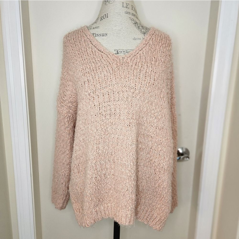Pink Chunky Knit Sweater